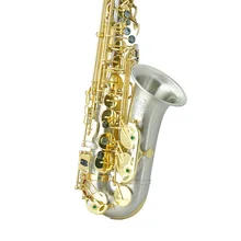 Белый латунный саксофон, играющий падающую мелодию E/F SAX alto Eb Sax, Профессиональный альт саксофон, Бесплатный саксофон чехол