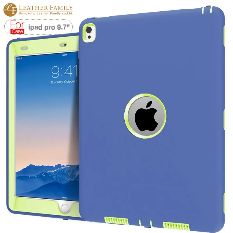 For ipad pro 9.7, 3 in 1 Silicone Case for 9.7 inch iPad Pro Retina