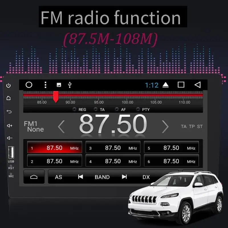 9in 1Din In-dash Bluetooth автомобильный стерео MP5 плеер AUX в fm-радио головное устройство