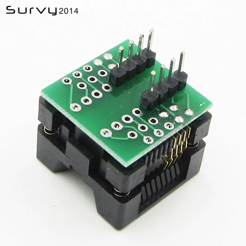 

SOIC8 SOP8 to DIP8 Wide-body Seat Wide 200mil Programmer Adapter Socket Blue