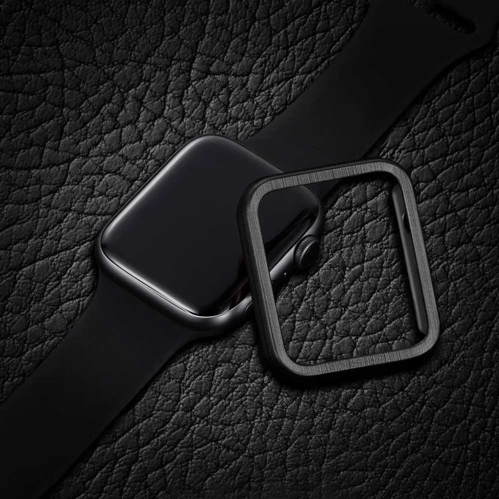 Матовый металлический корпус для Apple Watch случае 42/38/44/40 мм совместимый для iWatch серии 4 3 2 1 мужчины и женщины часы защитный чехол