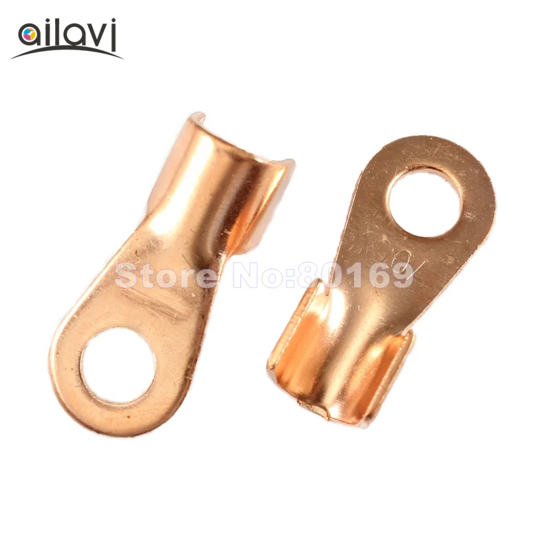 10 pz/lotto 50A 100A 150A Cavo Connettore di Rame Circolare Splice Crimp Terminale In Rame di Coulomb Campionatore Accessori di Cablaggio