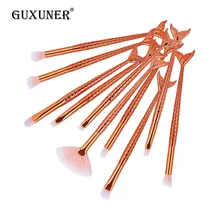 6/10PCS Big Mermaid Makeup Brushes Set Foundation Blending Powder Eyeshadow Contour Concealer Blush Fishtail Make Up Tool : image 6/10PCS Big Mermaid Makeup Brushes Set Foundation Blending Powder Eyeshadow Contour Concealer Blush Fishtail Make Up Tool