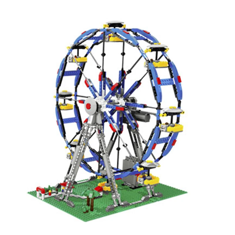 

15033 3 In 1 Ferris Wheel Crane Building Blocks Brick with Electric Motor Power Function Compatible with Legoing 4957 Kids Toys