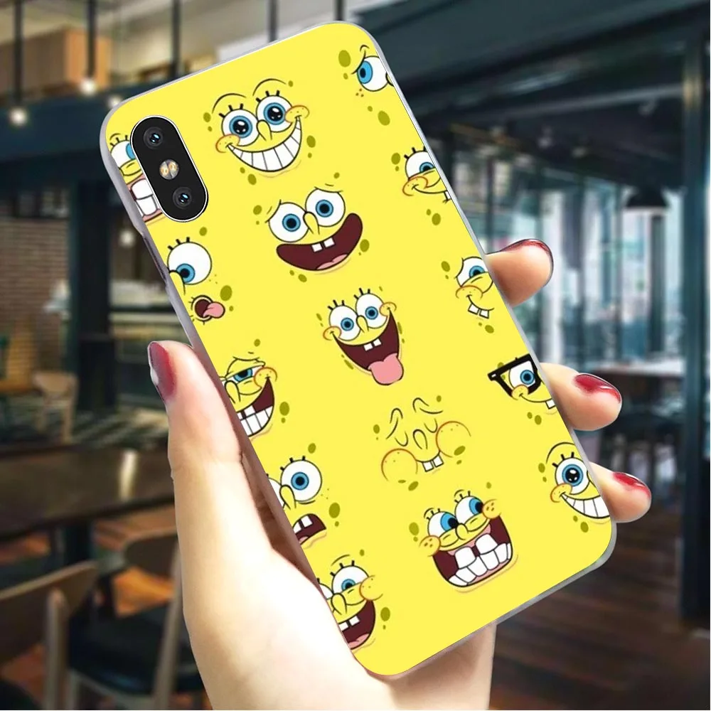 Чехол для телефона SpongeBob SquarePants iPhone 6S 5 5S SE 6/6 6S Plus 7 8/7 8 Plus X XS XR Xs Max, жесткий чехол с принтом - Цвет: K0005102