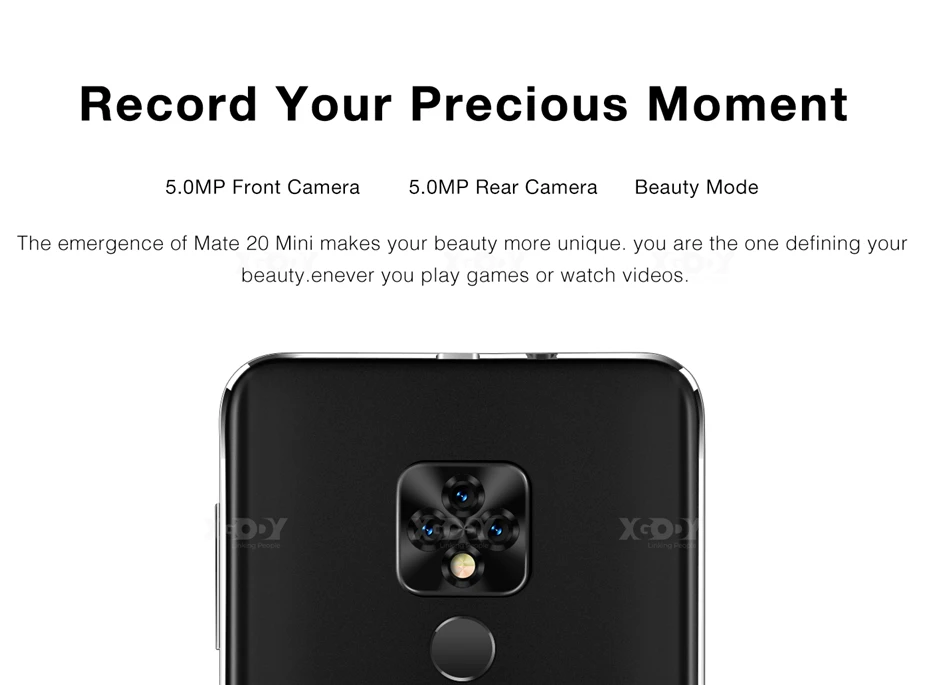 XGODY mate 20 мини смартфон Face ID Android 9,0 5," 18:9 3g полноэкранный мобильный телефон 1 Гб+ 16 Гб четырехъядерный 5Мп камера мобильный телефон