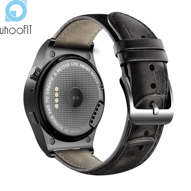Uhoofit Bluetooth Smart часы X10 круглый Сенсорный экран монитор сердечного ритма сидячий