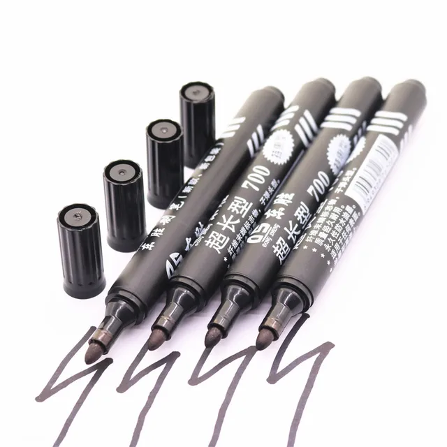 4 pcs Non erasable Marker Pen School Office Stationery Supplies 700