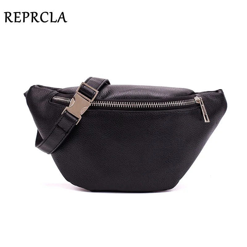 REPRCLA الخصر حزمة الأزياء بو الجلود حزمة مراوح للنساء حزام الخصر حقيبة العلامة التجارية مصمم حقيبة كتف عارضة الإناث حقيبة صدر للرجال