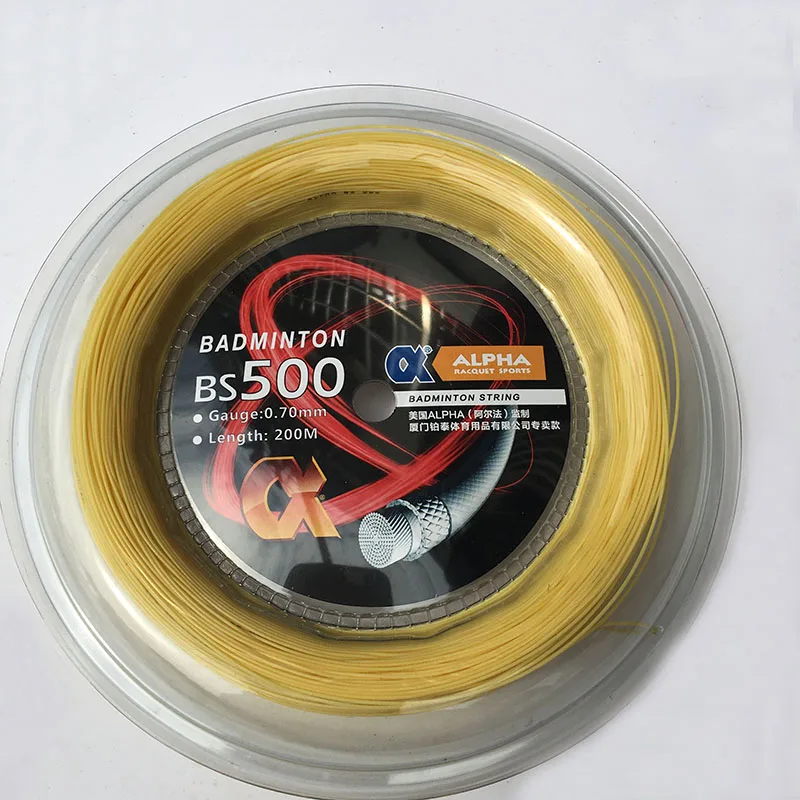 1 Катушка Powerti BS500 Бадминтонные струны катушка 200 м 0,7 мм - Цвет: cosmic gold
