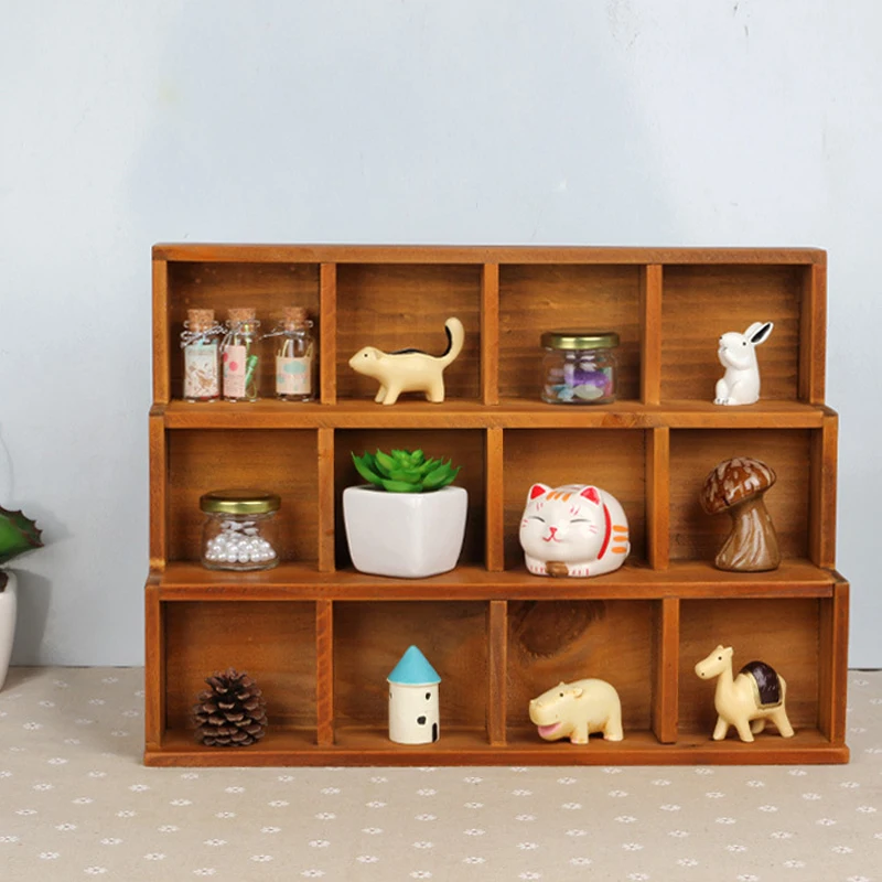 DIY Wooden Storage Box Makeup Organizer Jewelry Container Toy Sundries Handmade for Decoration | Дом и сад