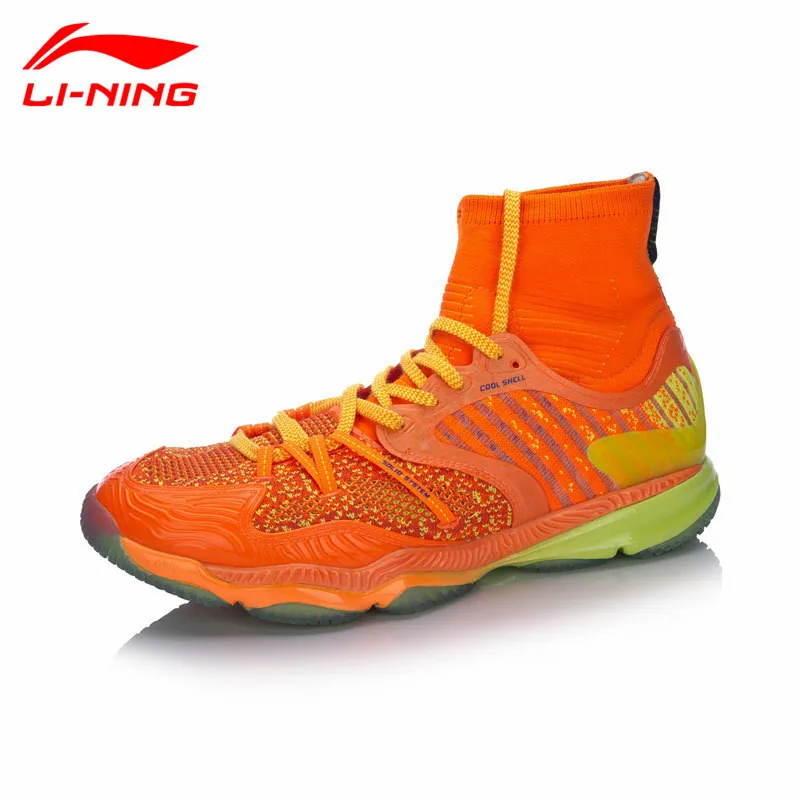 

Top Quality Li-Ning Professional Badminton Shoes for Men 2017 New High Cut Cushion LiNing Sports Shoe Sneakers AYAM009 L747OLB