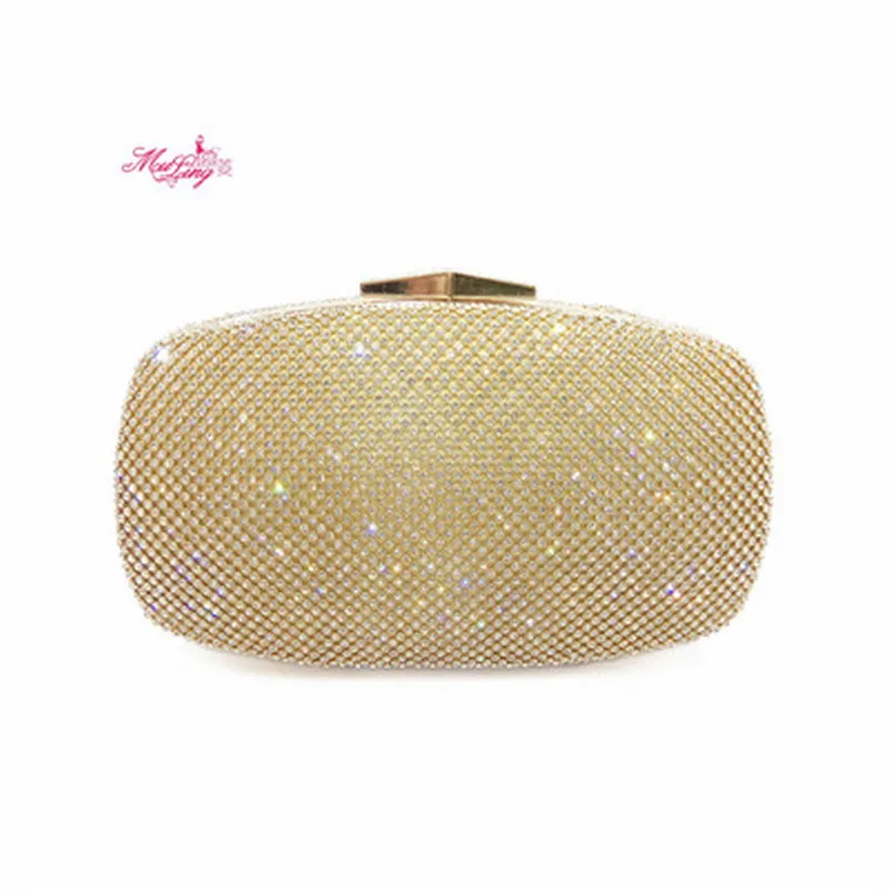 

New Brand Luxury Crystal Clutches Evening Oval Party Bags Women's Evening Bag Fashion Women's Shoulder Bag Lady Gift Solid Color