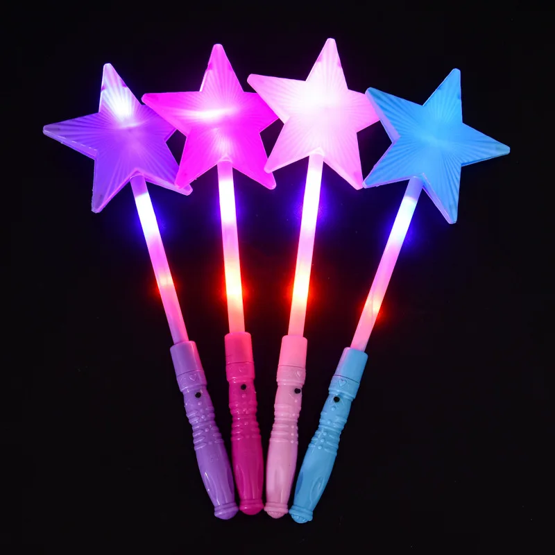 Party Light Stick Lightstick Light Up Toys Flashing Magic Fairy Wand Party 10pcs/Set Flashing Light Up Glow Stick For Party