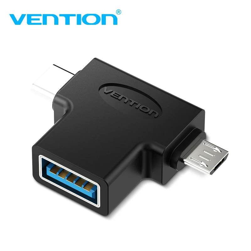 Usb-адаптер Vention Type C кабель-переходник OTG USB 3 0 2 в 1 переходник Micro для телефонов iPhone 8