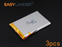 3pcs/Lot 3.7V 4000mAh Rechargeable li Polymer Li-ion Battery For Bluetooth Notebook Tablet PC Consumer electronics 606090 066090