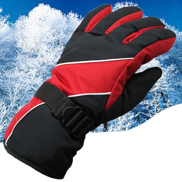 Уличные лыжные перчатки Сноуборд водонепроницаемые ветрозащитные снегоходные перчатки зимние теплые флисовые термоперчатки для езды на мотоцикле