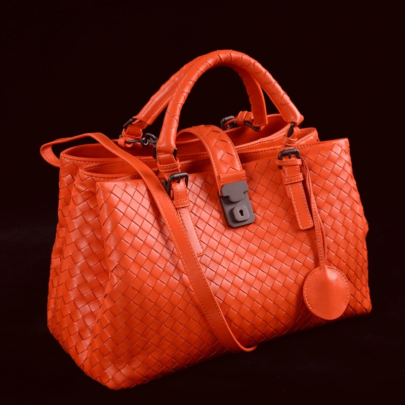 orange Designer Hand Handtasche Leder Umhängetasche Tasche pink dark Aus Schafe Rom Blue Frauen Black apricot grey Gewebt Mode Hjkl Haut yellow Große Kapazität Import Echtem q5RCCw