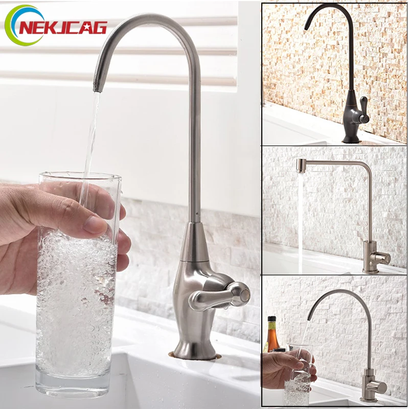 Kitchen Faucet Deck Mounted sink single Cold Water Tap Drinking Water