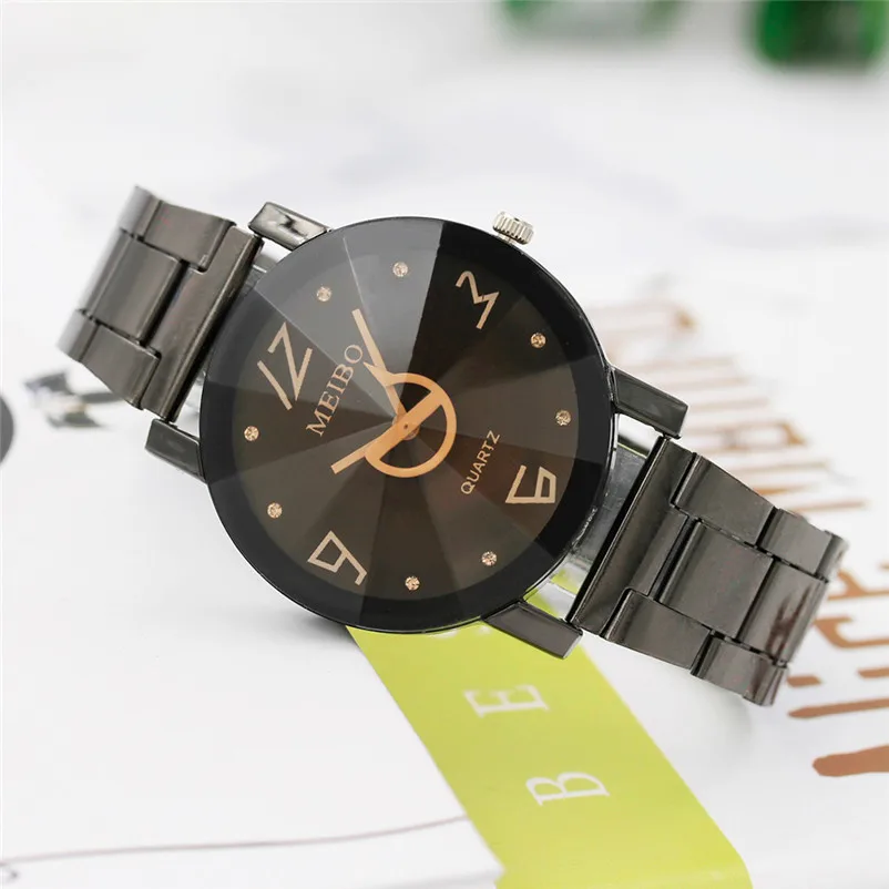 NEW Women watches bracelet watch ladies Steel Band Watch With Sharp Tipped Glass Analog Quartz Wrist Watch Montre femme Y27 (2)
