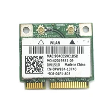 Для DW1510 PW934 802,11 СМВП Беспроводной Половина Mini PCI-E BCM94322HM8L Двойного Бренда
