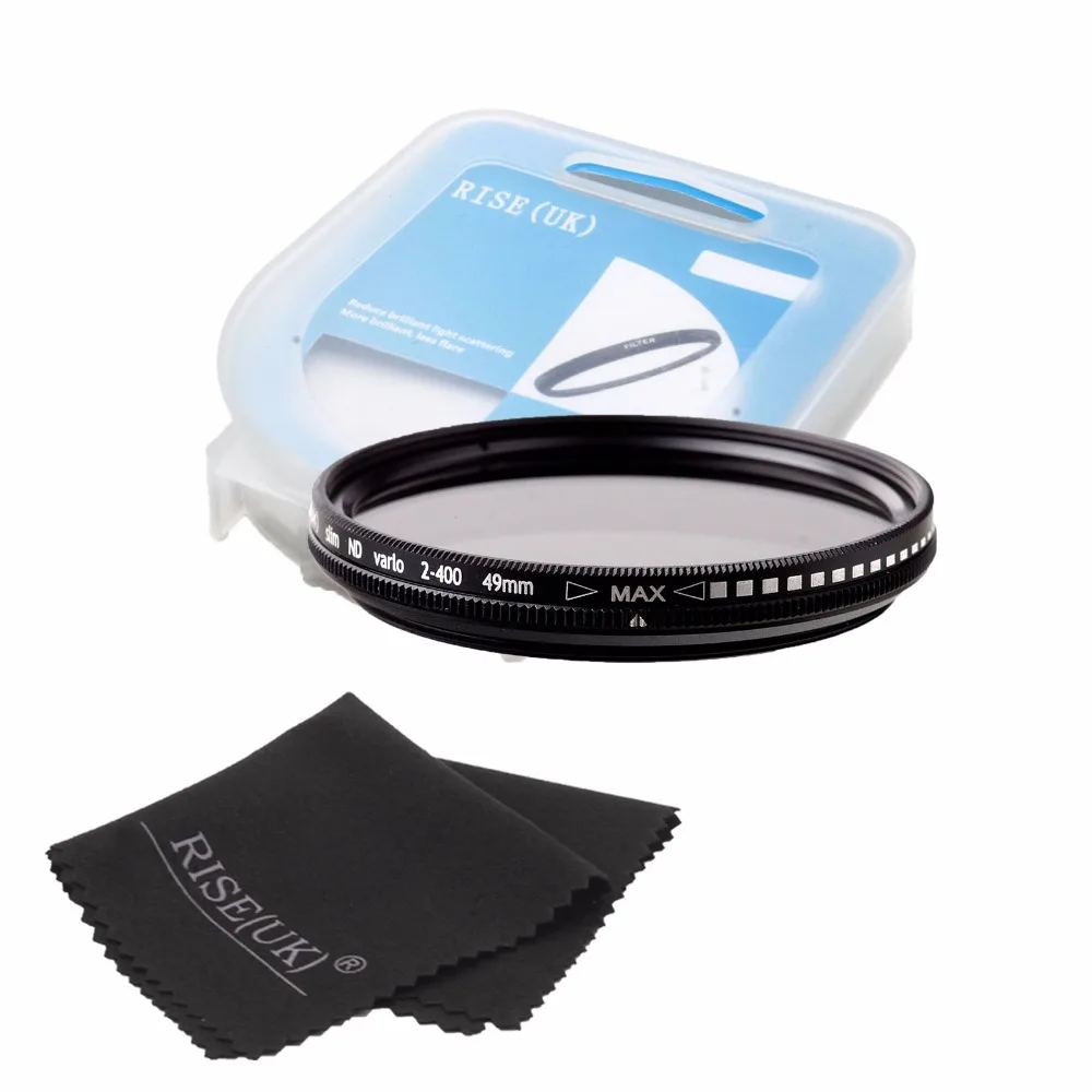 free shipping RISE UK 49mm 52mm 55mm 58mm ND Fader Neutral Density Adjustable Variable Filter ND2