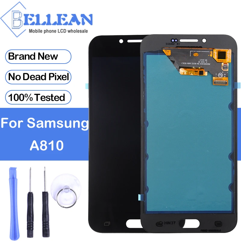 

Dinamico A8 2016 Lcd Display For Samsung Galaxy A810 Lcd SM-A810 A810 Display With Touch Screen Digitizer Assembly With Tools