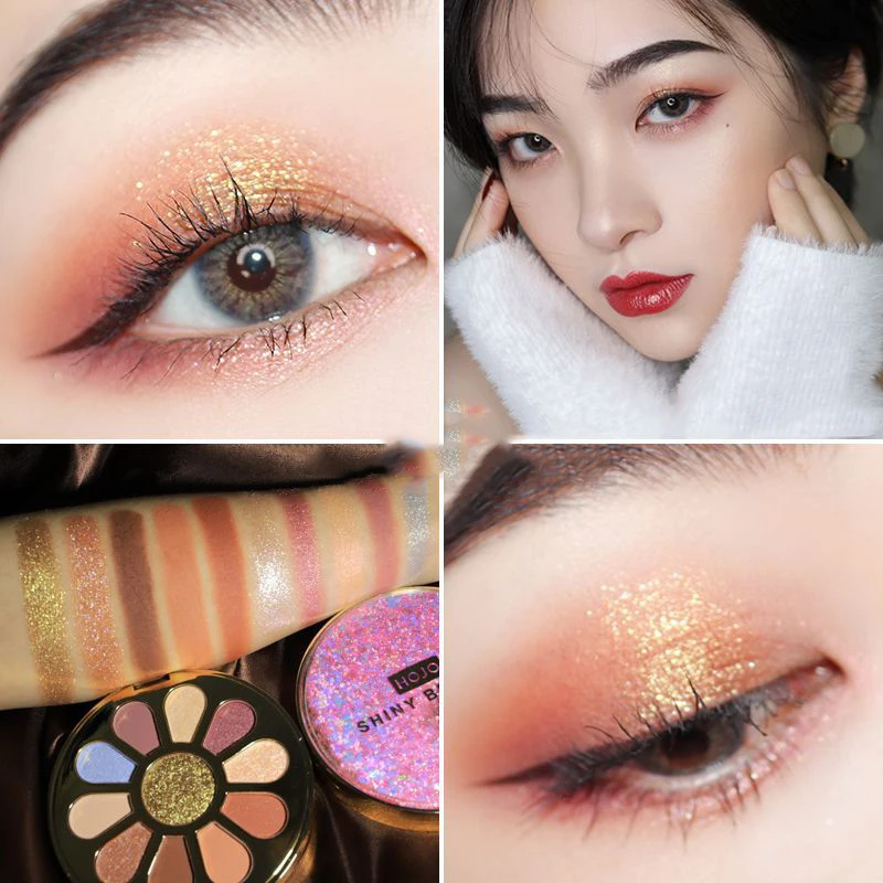 

New product Quicksand, moonlight box, eye shadow plate, student's net red vibrato, petal type 11 color eye shadow cosmetics.