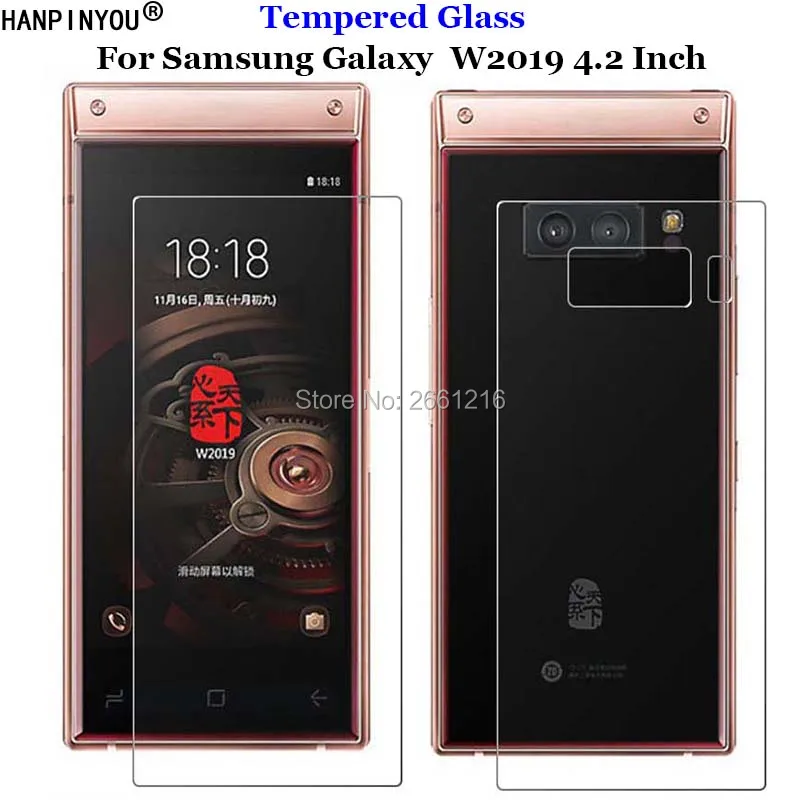 

For Samsung Galaxy W2019 4.2" Tempered Glass 9H 2.5D Premium Screen Protector Film For Samsung Galaxy W 2019