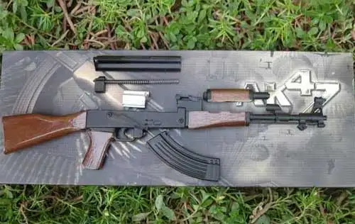 1:3 металлический ненастоящий пистолет AK 47 винтовка игрушечный стрелковый Модель