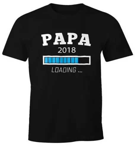 Футболка с надписью Papa 2018 футболка Herren Moonworks®|Футболки| |