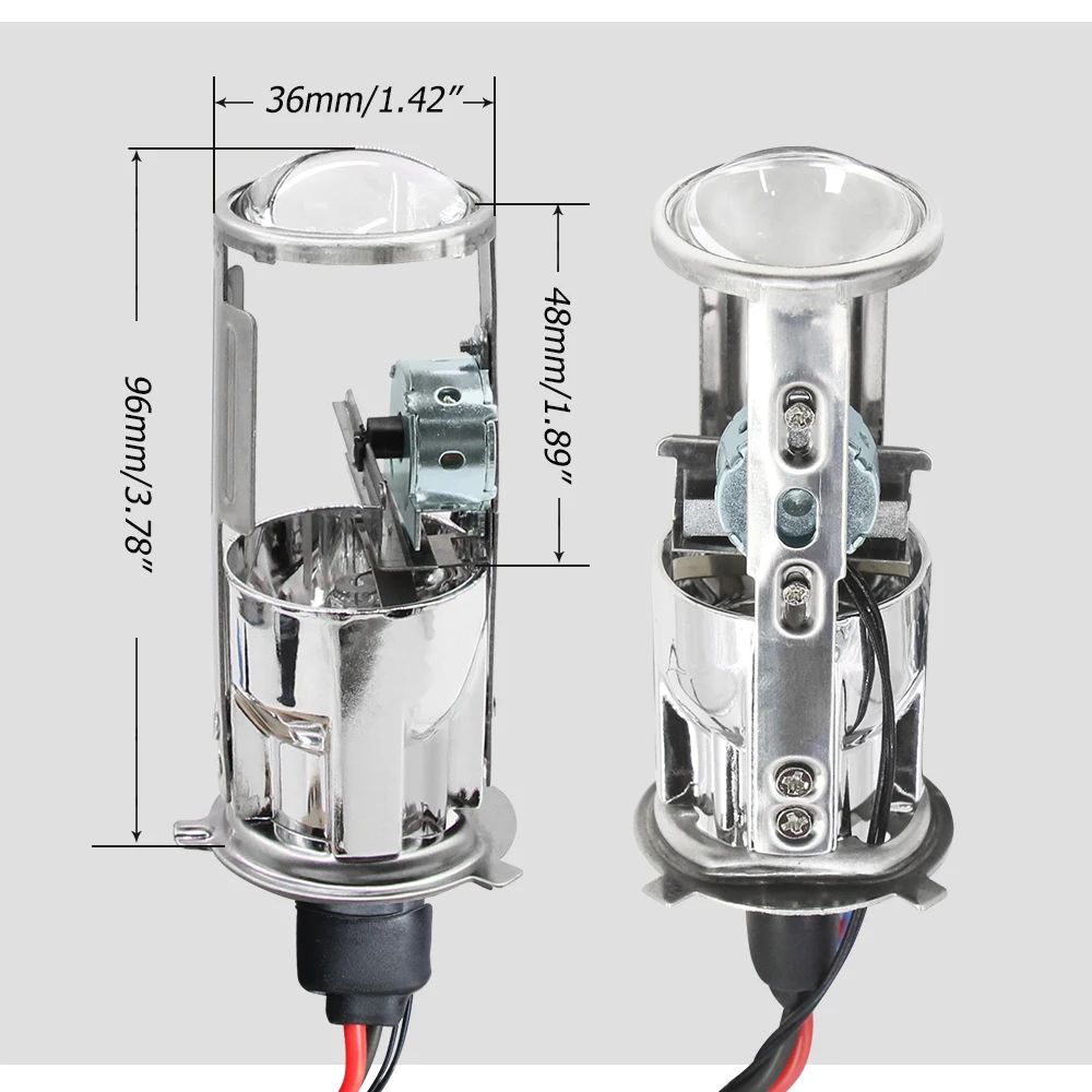 Buildreamen2 H4 фар автомобиля 55 W 10000LM Би-ксеноновые комплект объектив Мини-проектора балласт переменного тока Hi/Lo луча 4300 K 6000 K 8000 K 12 V