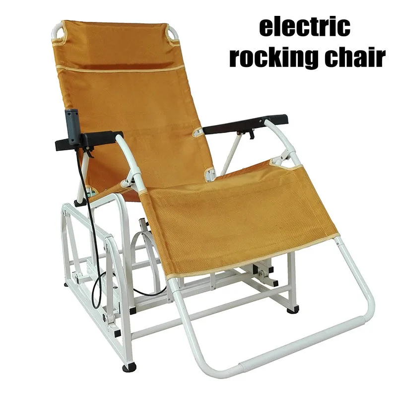 Adult Electric Rocking Chair with Adjust Seat, Leisure Chair Balcony Chair can Load 200KG, Foldable Adult Chair Adult Electric Rocking Chair with Adjust Seat, Leisure Chair Balcony Chair can Load 200KG, Foldable Adult Chair