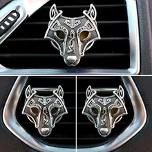 Винтажный Викинги волк большой автомобильный диффузор для эфирных масел медальон для длительного времени ароматерапии