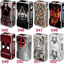 1 Uds. Pegatinas de cigarrillo electrónico para VOOPOO DRAG TC 157W caja Mod etiqueta de la cubierta de la piel