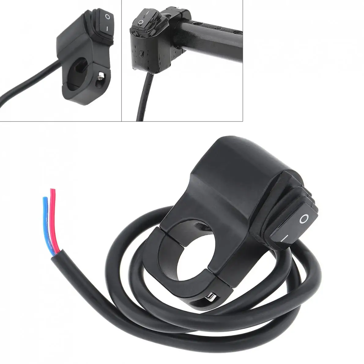 12V 7/8 '✢ мм Универсальный алюминиевый мотоцикл ручка квадратная кнопка