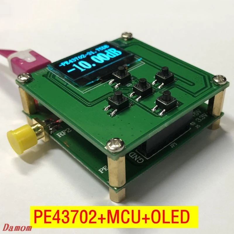 PE43702 31 75 дБ Цифровой RF модуль аттенюатора 9 K 4 GHz 0 25 dB шаговый точность с OLED для