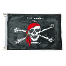 JOLLY ROGER  FLAG DOUBLE SIDED 2' X 3' SKULL AND CROSSED BONES one piece luffy skull jolly roger flag black white yellow