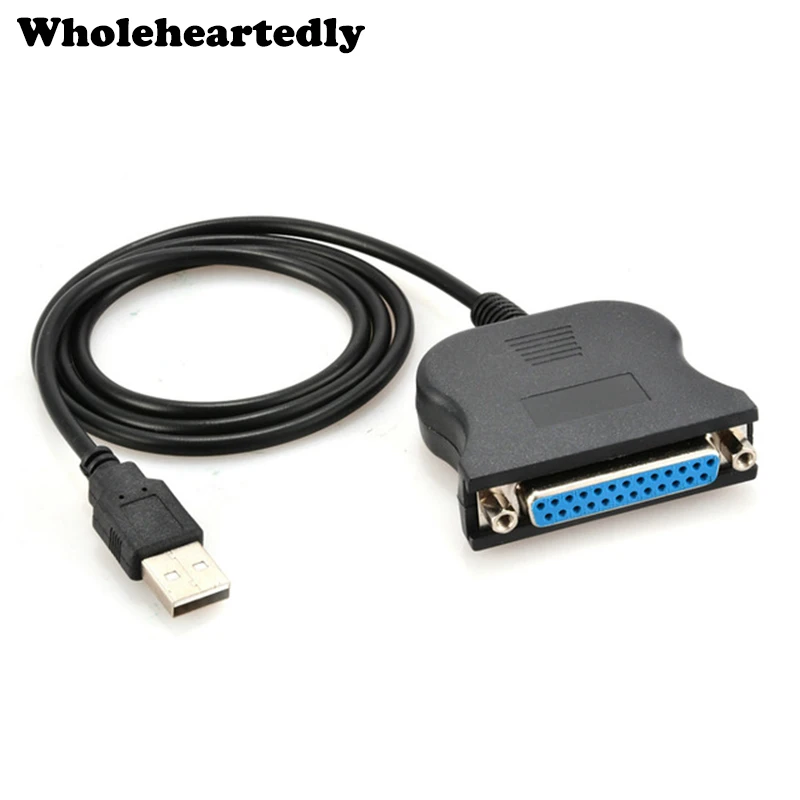 

80cm USB To 25 Pin DB25 Female IEEE 1284 Parallel Printer LPT Adapter Print Converter Cable Win98/ 2000/ XP/ VISTA/ Win 7