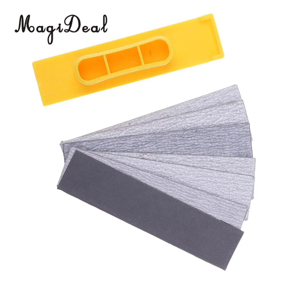 Professional Hobby Model Tools Polishing Sander w/ 7 Type Sandpapers for Plane Gundam DIY Accessories