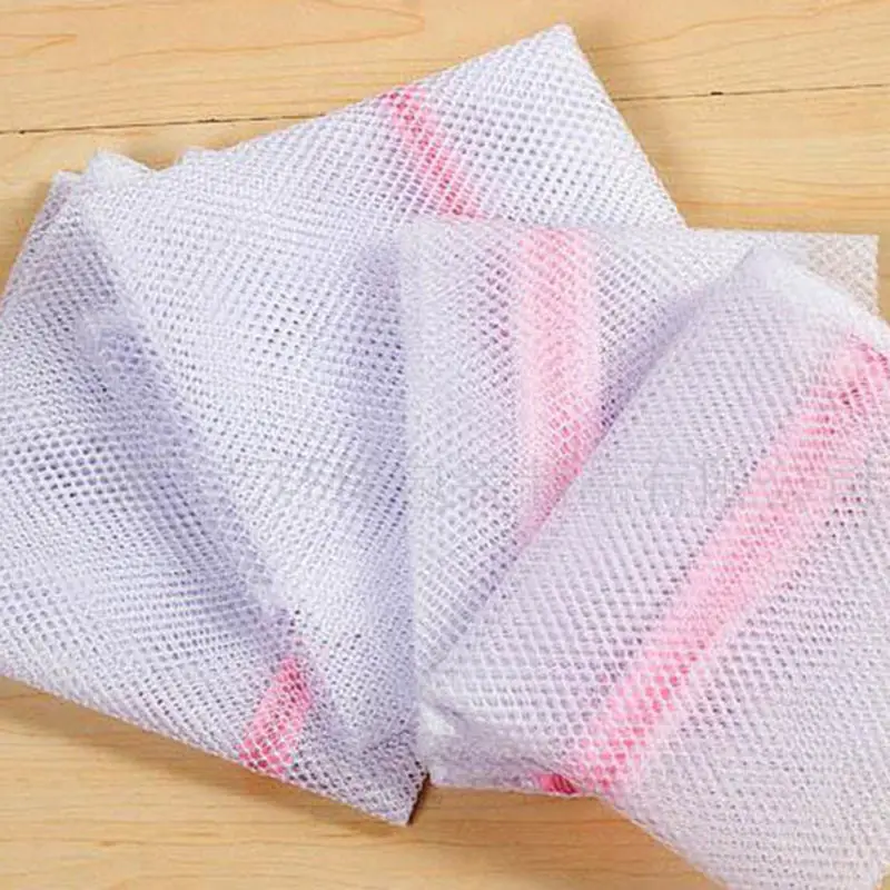 

3Sizes Laundry Clothes Washing Machine Mesh Bag Underwear Aid Bra Socks Lingerie Zippered Foldable nylon net bag Cleaning