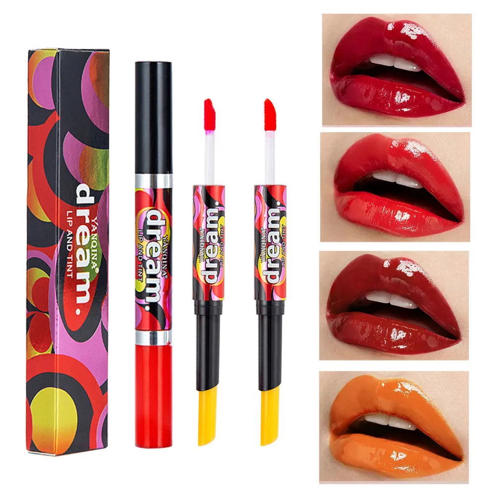 Make Up Matte Lipstick Wateproof Double Ended Long Lasting Lipsticks