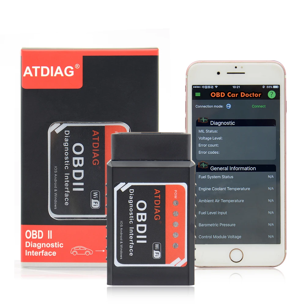 Универсальный OBD2 wifi ELM327 V 1,5 сканер для iPhone IOS Android АВТО OBDII диагностический инструмент OBD 2 ELM 327 V1.5 Wi-Fi ODB2