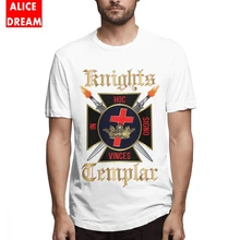 Men's O-neck Knights Templar Tee Shirt Retro Tee Pure Cotton Big Size Homme Tee Shirt Hot sale Round Neck Tees Men's O-neck Knights Templar Tee Shirt Retro Tee Pure Cotton Big Size Homme Tee Shirt Hot sale Round Neck Tees