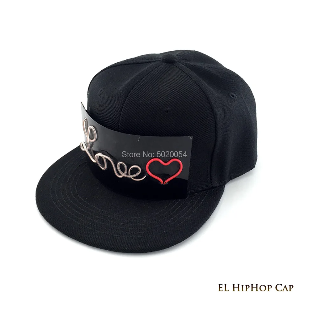 Новое поступление Модная бейсболка светящаяся Кепка унисекс Весенняя хип-хоп EL Wire шляпа бренда Gorra Letter светящиеся головные уборы для мужчин и женщин