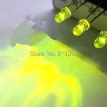 1000 шт, толщина 3 мм, желто-зеленый светодиод светоизлучающий диод/F3 светодиодный желтый и зеленый цвета Цвет