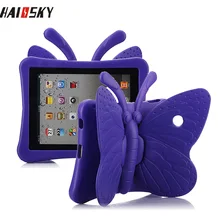 Ударопрочный чехол из ЭВА с милыми бабочками для Apple iPad 2 3 4 3D