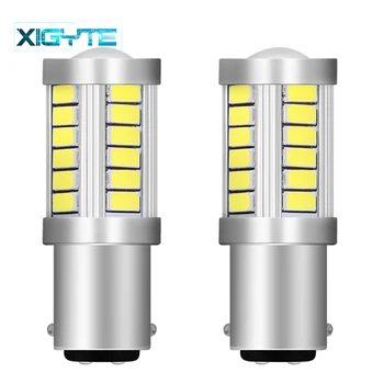 

2PCS High Quality 1157 BAY15D P21/5W 33 SMD 5630 5730 LED Car Brake Lights Tail Lamps Turn Signal 33SMD Auto Rear Reverse Bulbs