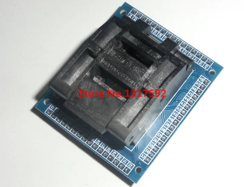 

free shipping QFP64 TQFP64 LQFP64 socket adapter IC test socket burning 0.5m programmer QFP64 seat