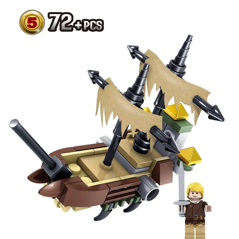 6pcs-set-Pirates-Ghost-boat-Compatible-Legoe-city-ship-model-Construction-Building-Blocks-Bricks-enlighten-toys (3)